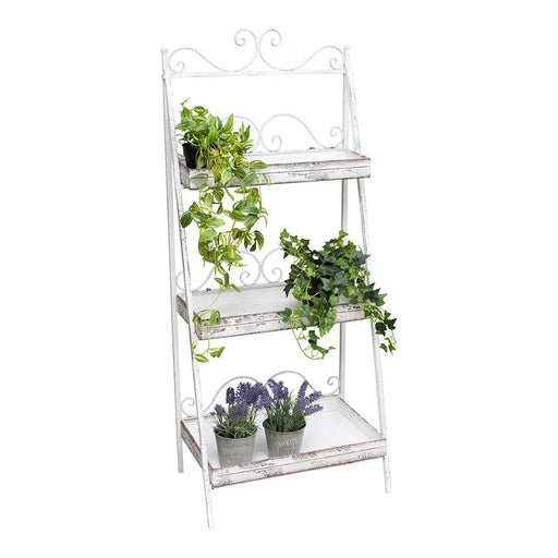 French Provincial 3-Tier Plant Stand - Pots & Plants