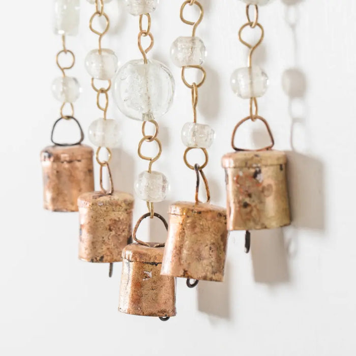 Handcrafted Hanging Birds Beads & Bells Chime - Home Decor