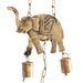 Handcrafted Hanging Chime with Lucky Elephants - Decorative