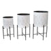 Set of 3 Nested French-Chic Planters on Legs - Plant Stand